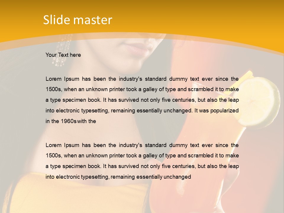 Mango Daiquiri PowerPoint Template