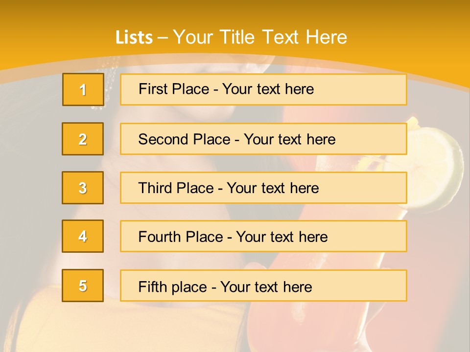 Mango Daiquiri PowerPoint Template