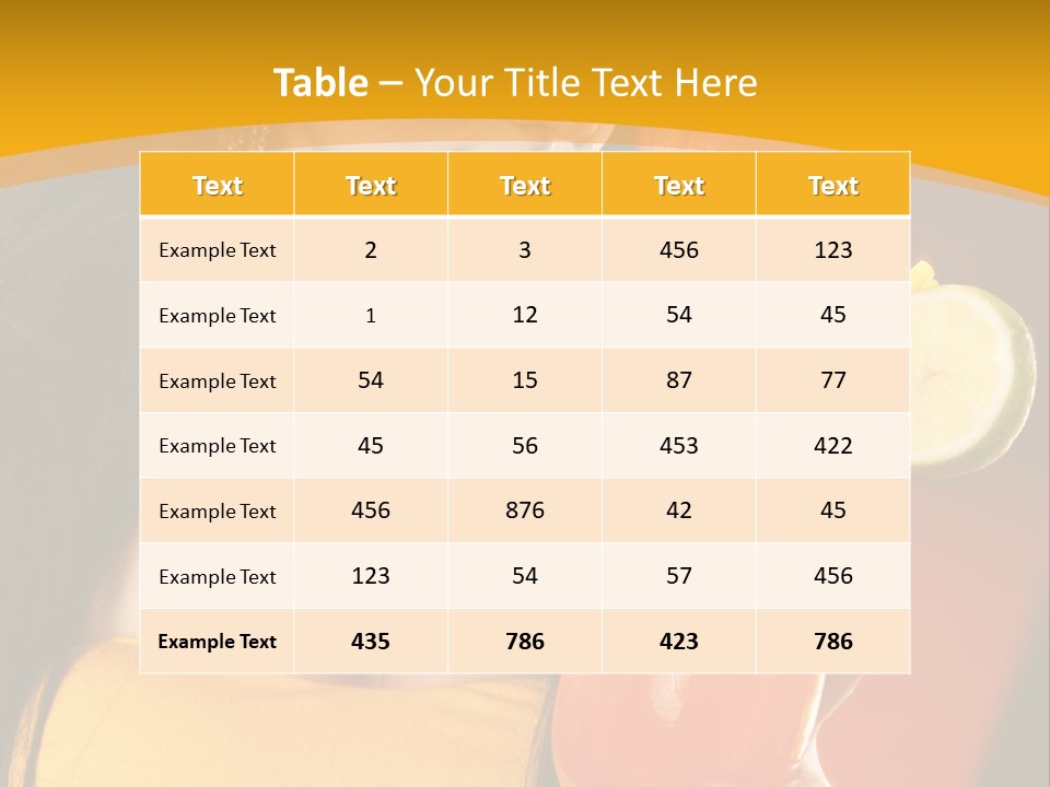 Mango Daiquiri PowerPoint Template