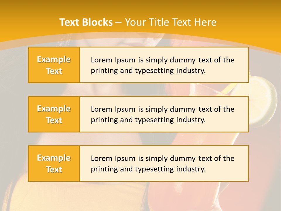 Mango Daiquiri PowerPoint Template