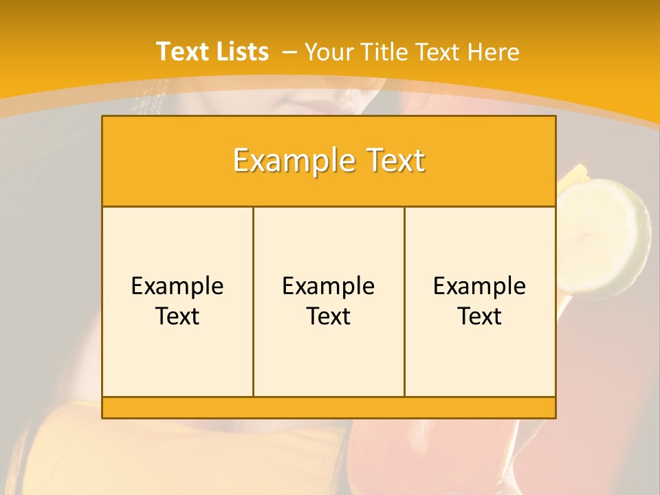 Mango Daiquiri PowerPoint Template
