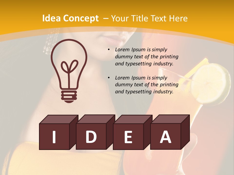 Mango Daiquiri PowerPoint Template