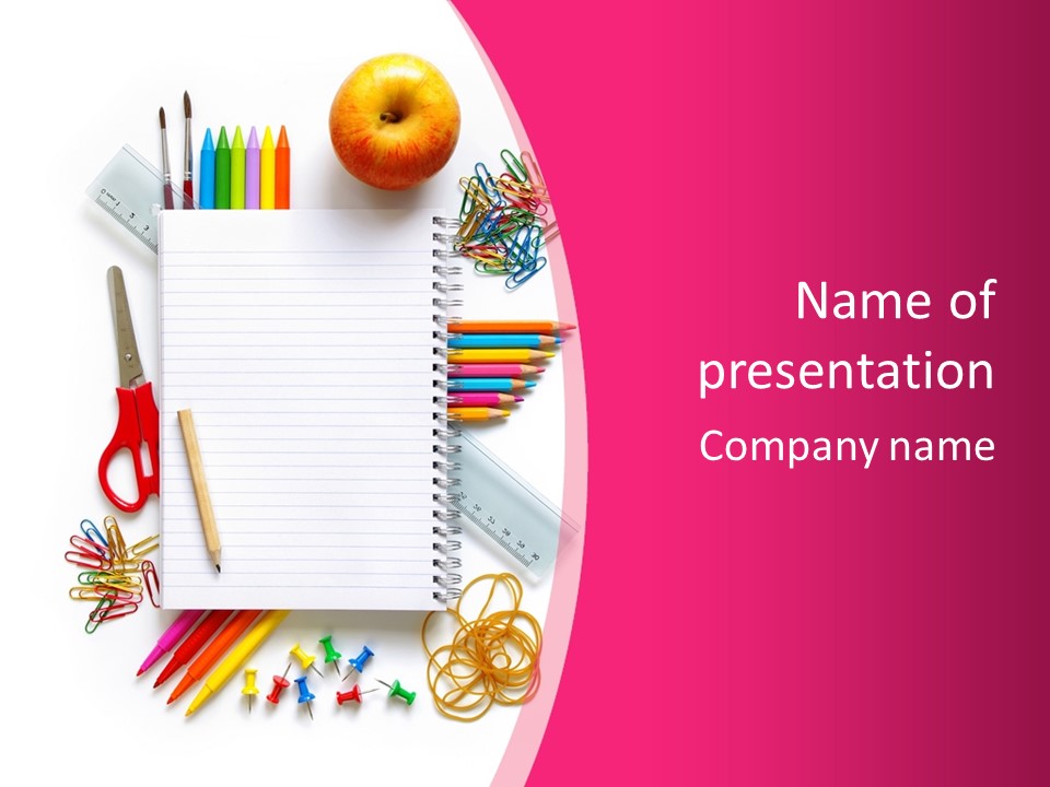 Back To School Supplies PowerPoint Template