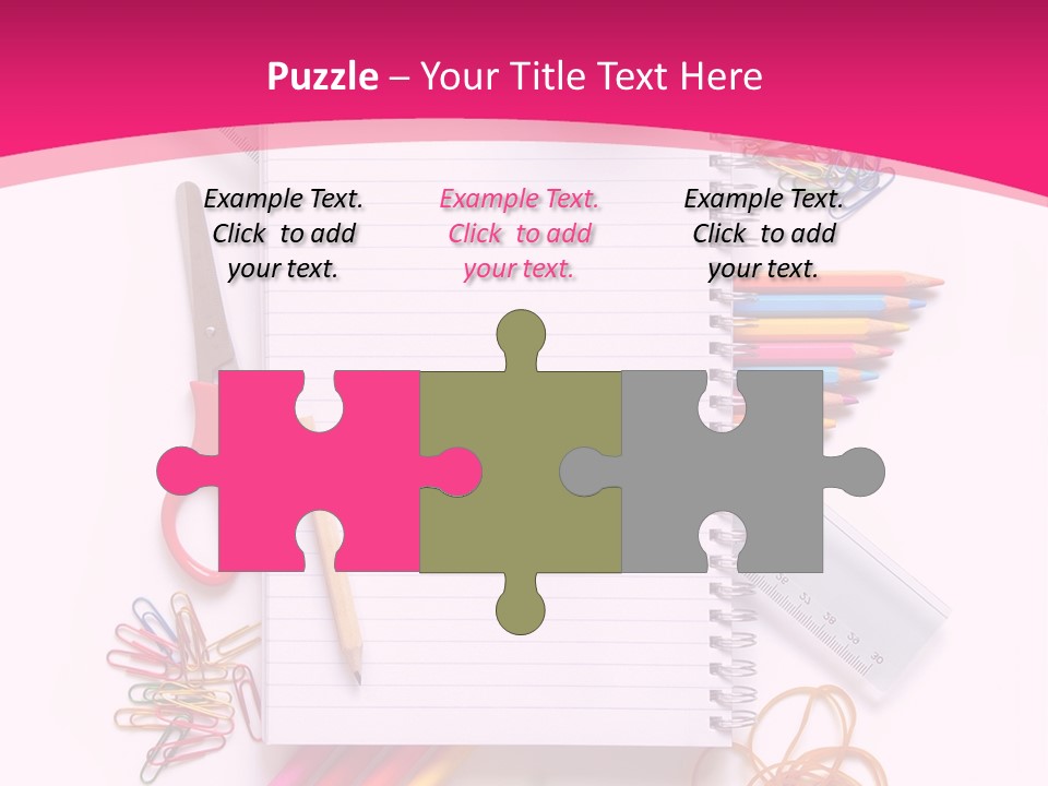 Back To School Supplies PowerPoint Template