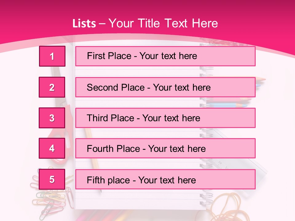 Back To School Supplies PowerPoint Template