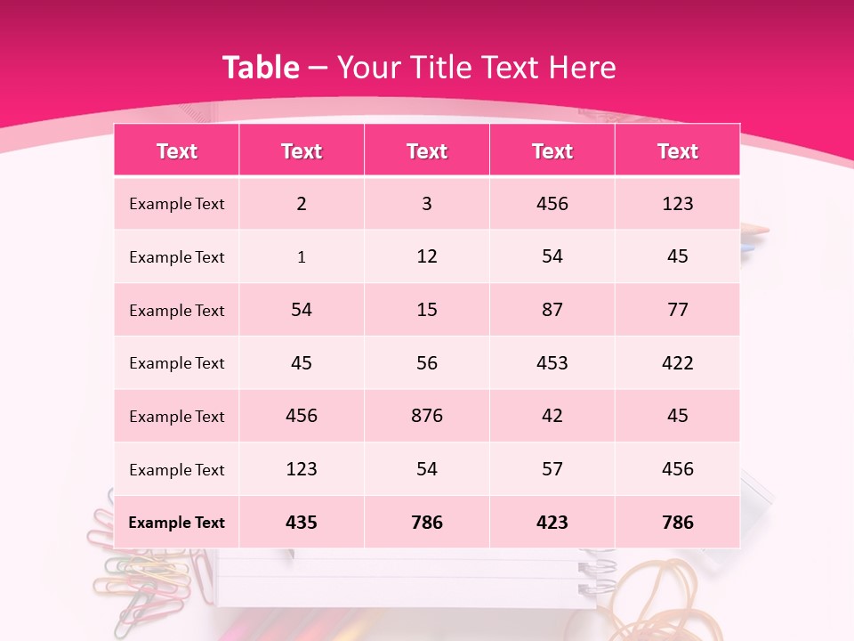 Back To School Supplies PowerPoint Template