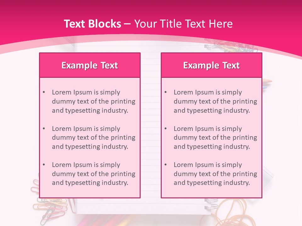 Back To School Supplies PowerPoint Template