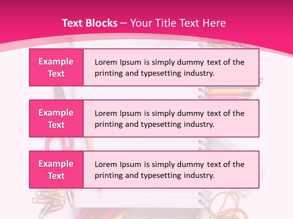 Back To School Supplies PowerPoint Template