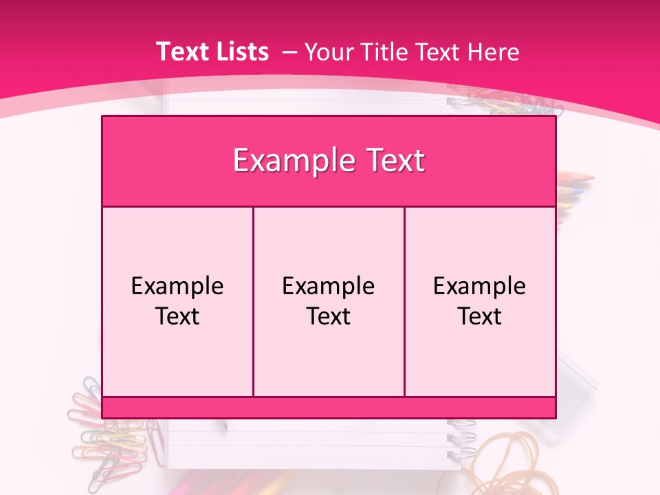 Back To School Supplies PowerPoint Template