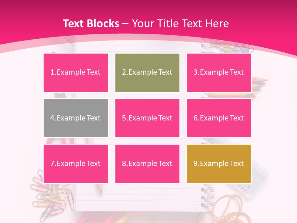 Back To School Supplies PowerPoint Template