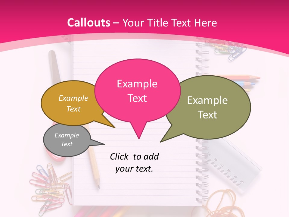 Back To School Supplies PowerPoint Template