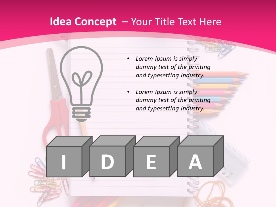 Back To School Supplies PowerPoint Template