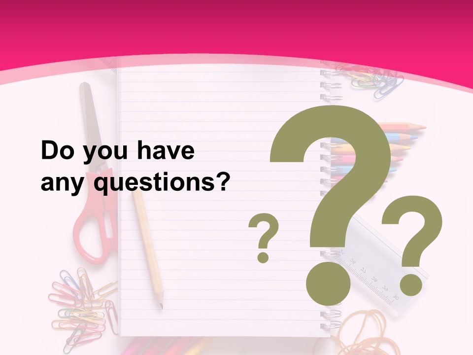 Back To School Supplies PowerPoint Template