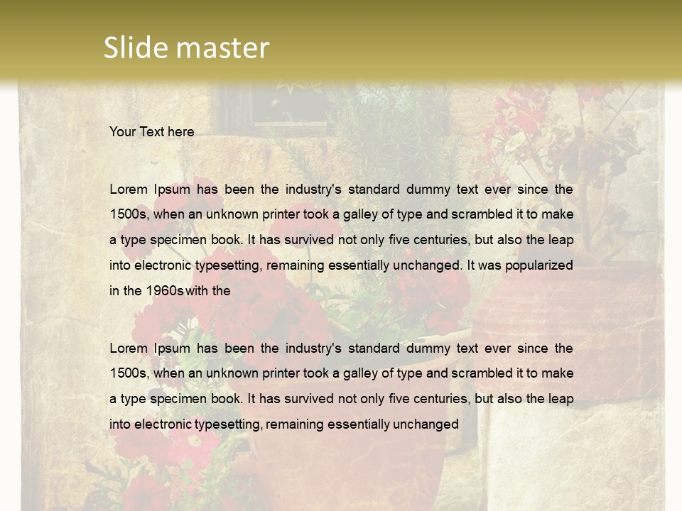 Style Medieval Traditional PowerPoint Template
