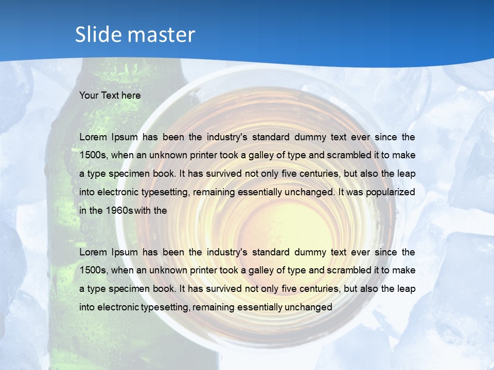 Close Spume Drop PowerPoint Template