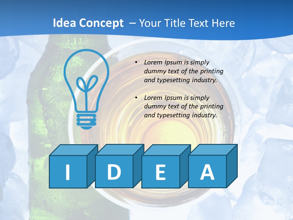 Close Spume Drop PowerPoint Template