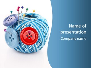 Wool Ball PowerPoint Template