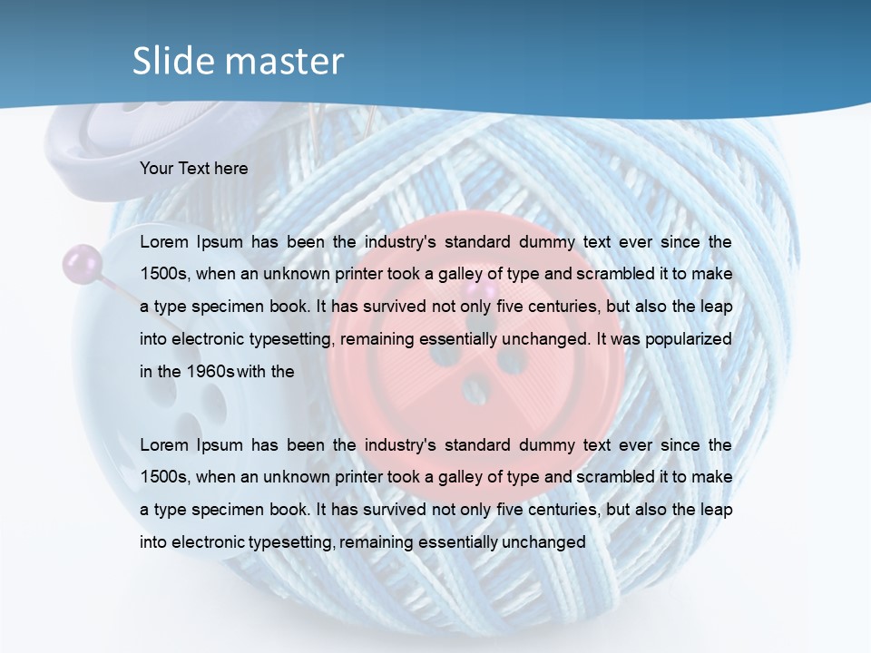 Wool Ball PowerPoint Template