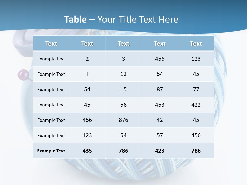 Wool Ball PowerPoint Template