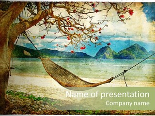 Tropical Scene PowerPoint Template