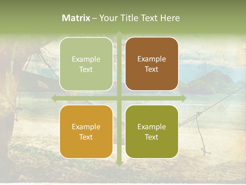 Tropical Scene PowerPoint Template