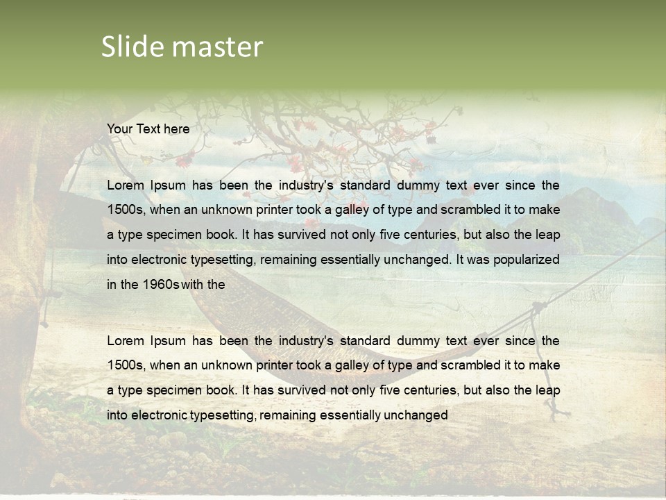 Tropical Scene PowerPoint Template