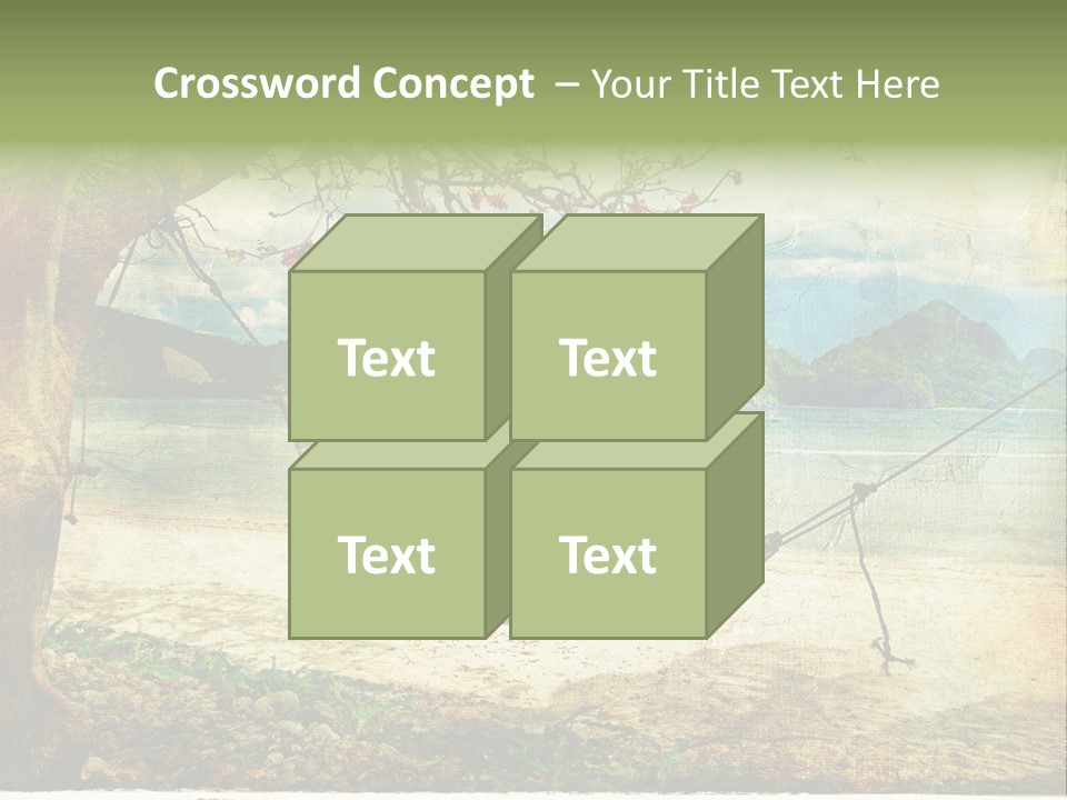 Tropical Scene PowerPoint Template