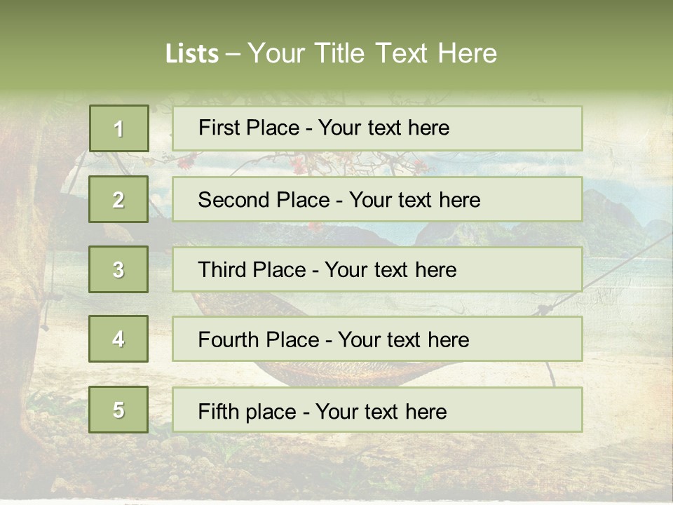 Tropical Scene PowerPoint Template