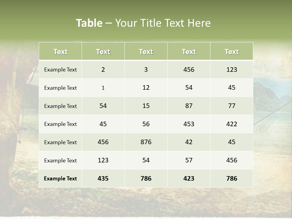 Tropical Scene PowerPoint Template