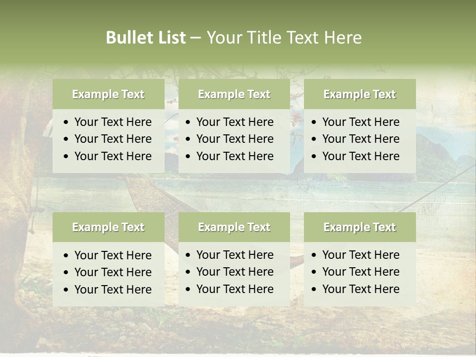 Tropical Scene PowerPoint Template