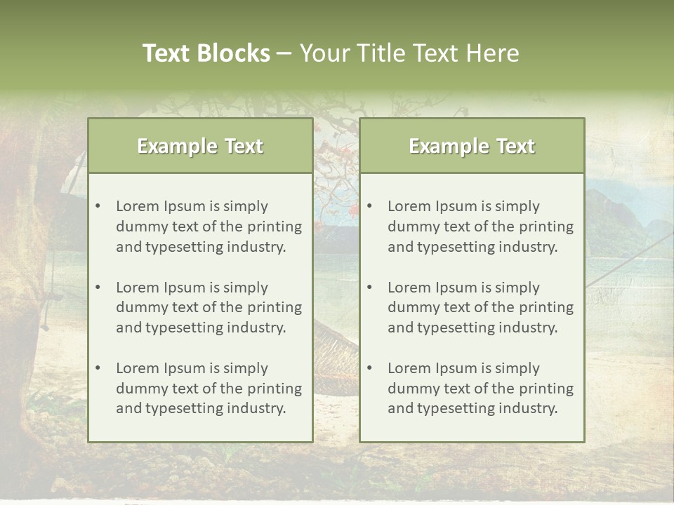 Tropical Scene PowerPoint Template