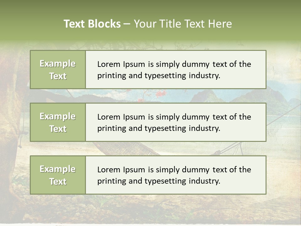 Tropical Scene PowerPoint Template