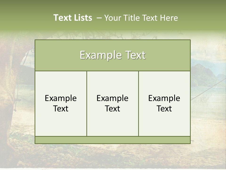 Tropical Scene PowerPoint Template