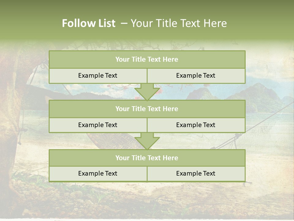 Tropical Scene PowerPoint Template