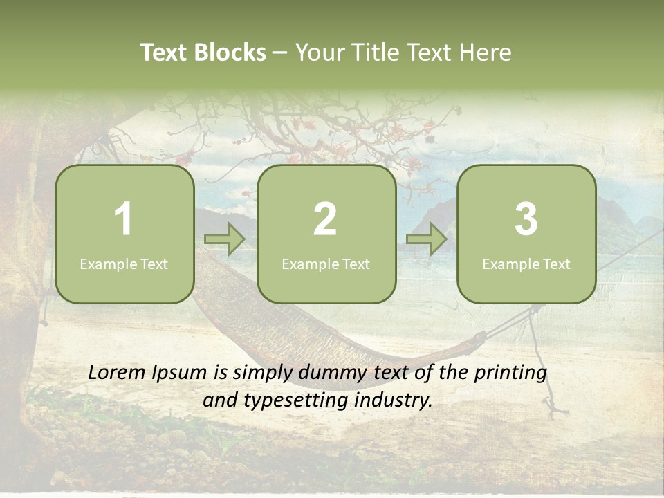 Tropical Scene PowerPoint Template