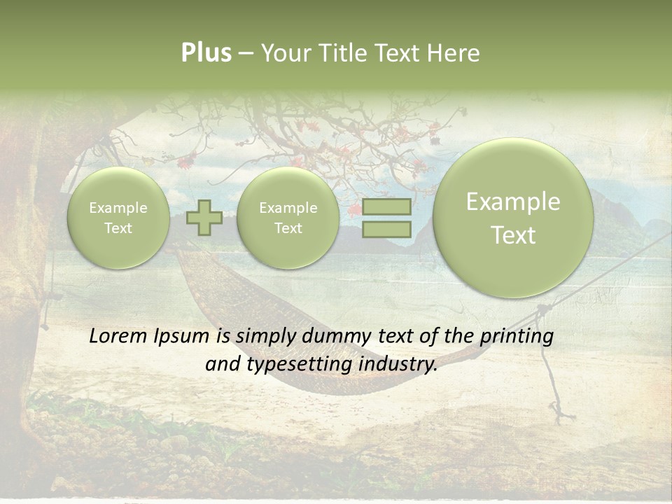 Tropical Scene PowerPoint Template