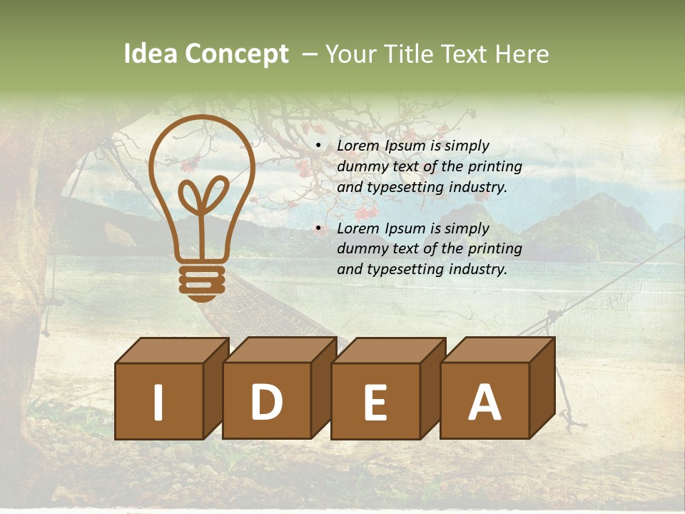 Tropical Scene PowerPoint Template