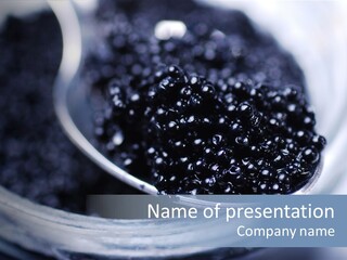 Caviar Close Up PowerPoint Template