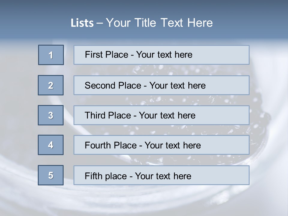Caviar Close Up PowerPoint Template