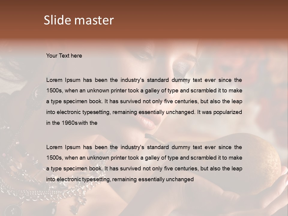 Juicy Fruit Girl PowerPoint Template