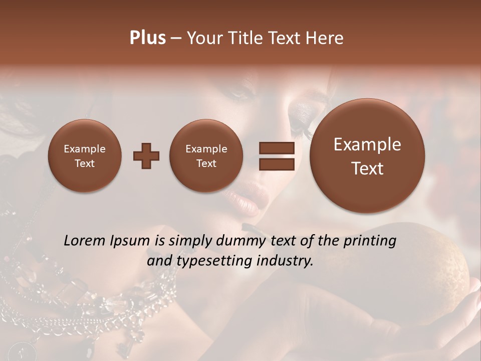 Juicy Fruit Girl PowerPoint Template