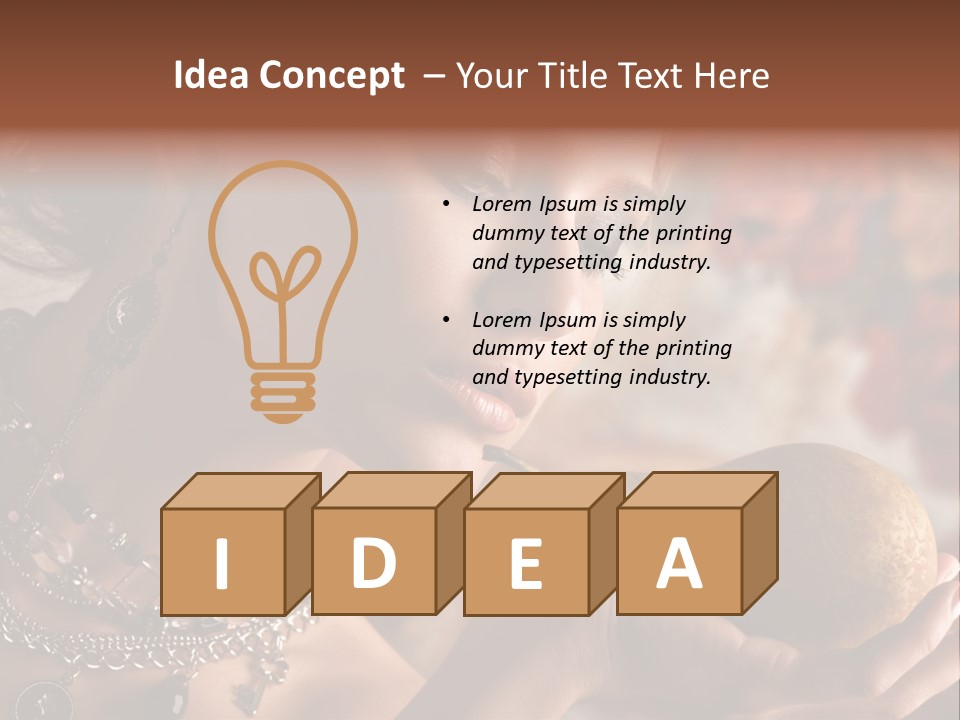 Juicy Fruit Girl PowerPoint Template