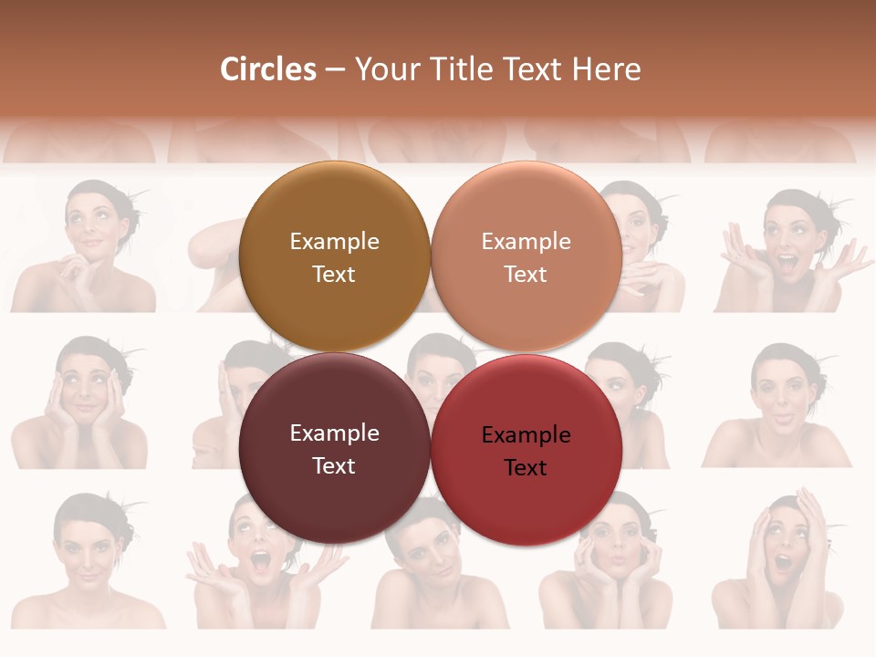 Expressions Female PowerPoint Template