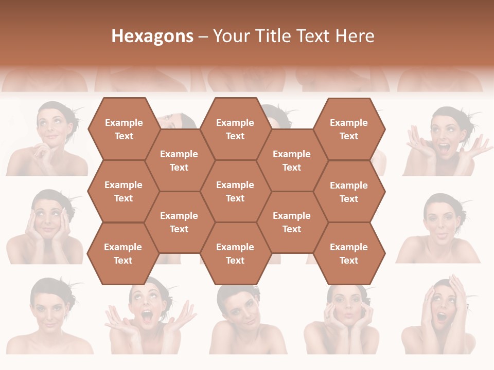 Expressions Female PowerPoint Template