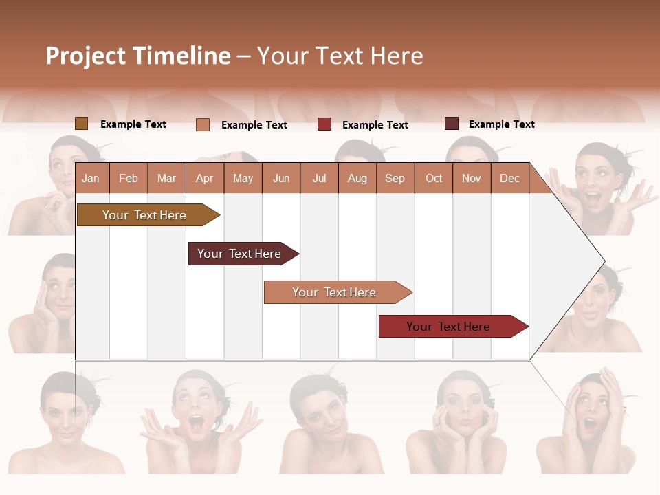 Expressions Female PowerPoint Template