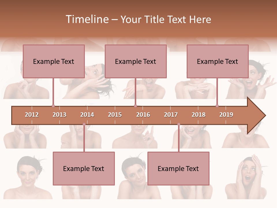 Expressions Female PowerPoint Template