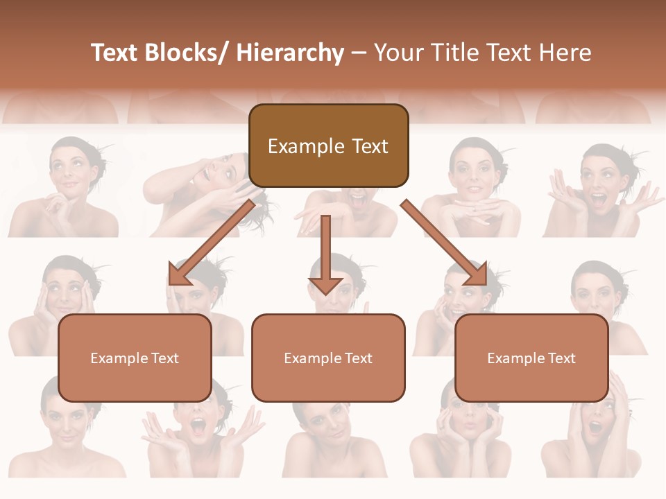 Expressions Female PowerPoint Template