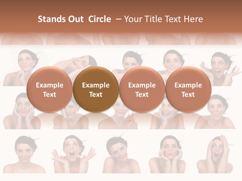 Expressions Female PowerPoint Template