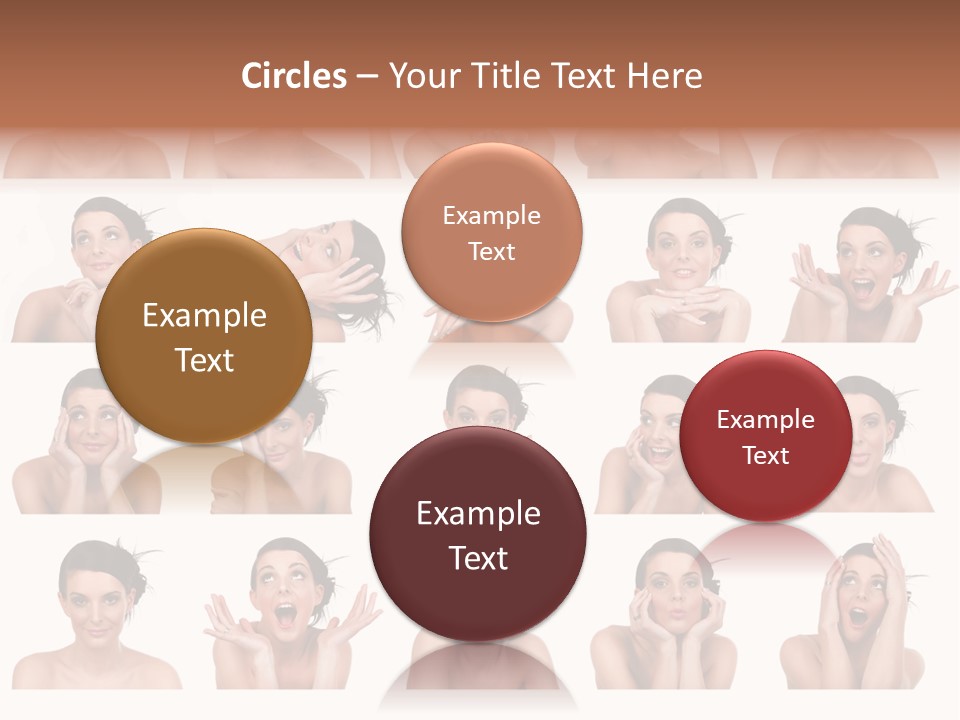 Expressions Female PowerPoint Template