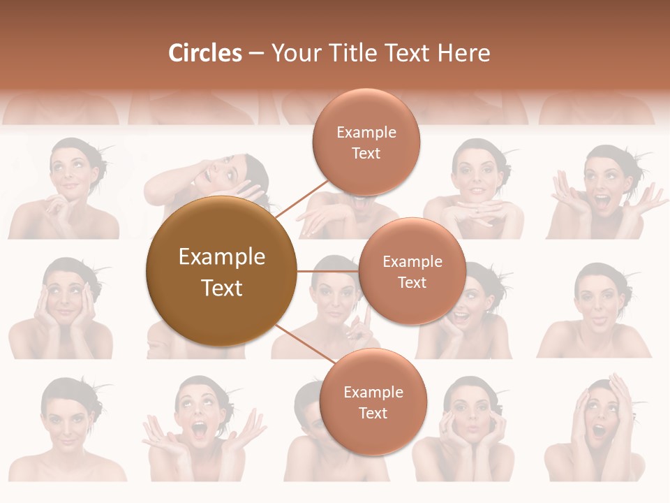 Expressions Female PowerPoint Template
